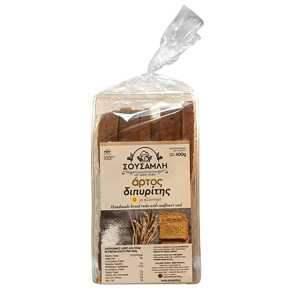 Παξιμάδια Άρτος Διπυρίτης - Σουσαμλής