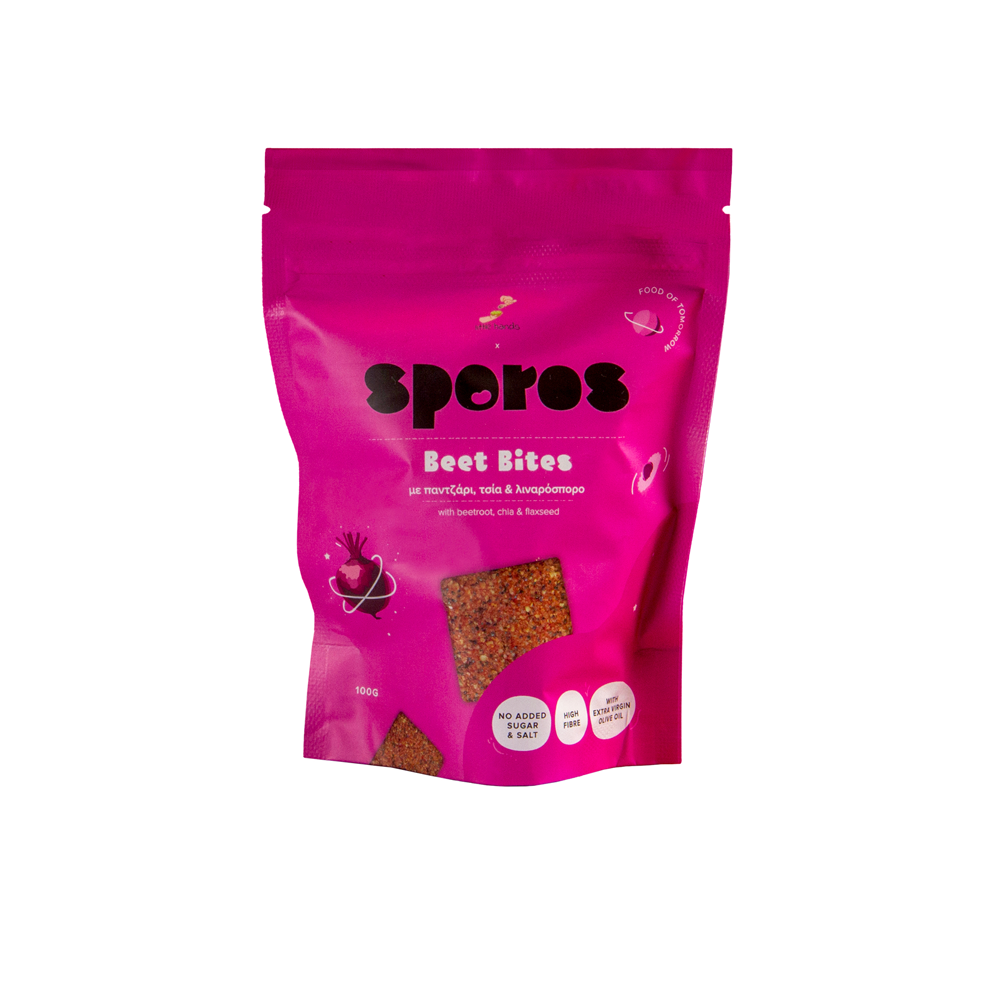 Beet Bites με παντζάρι, τσία & λιναρόσπορο - Sporos