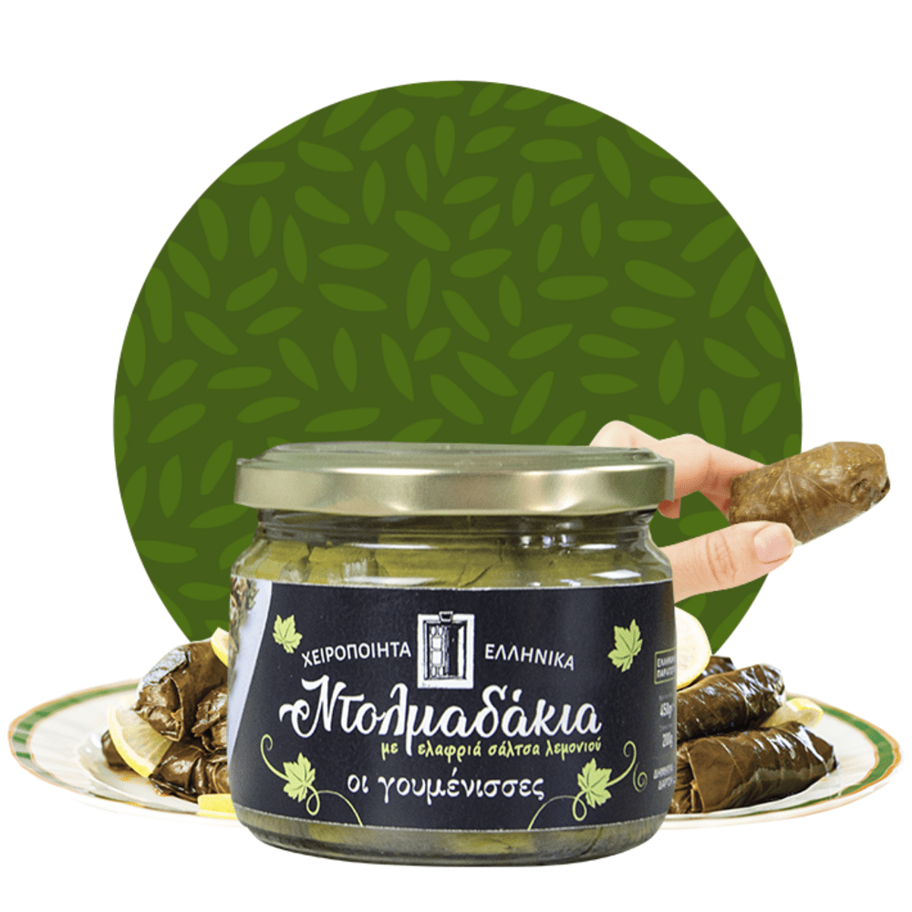 Χειροποίητα ντολμαδάκια με ελαφριά σάλτσα λεμονιού – Οι Γουμένισσες