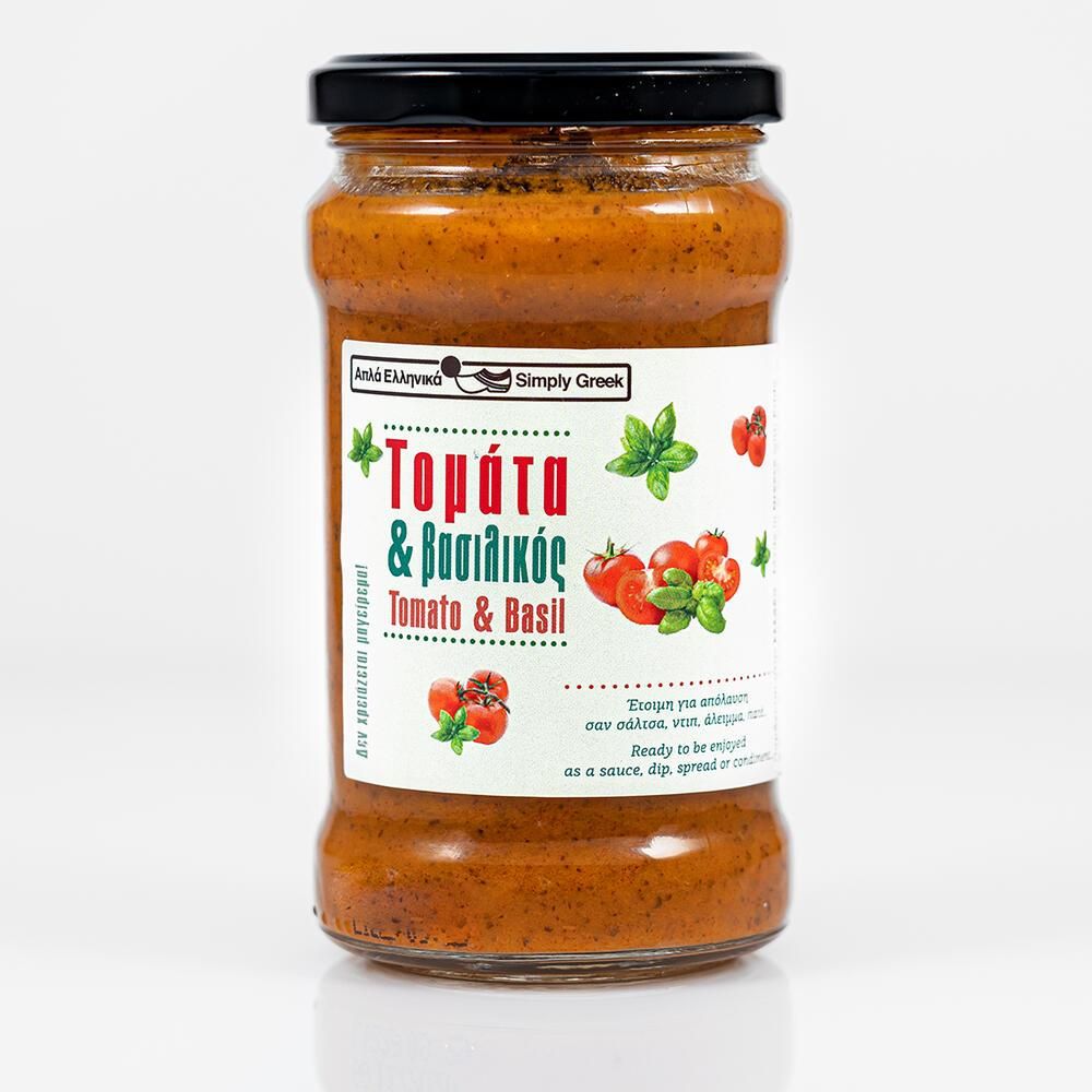 Σάλτσα Ντομάτας με Βασιλικό - Simply Greek